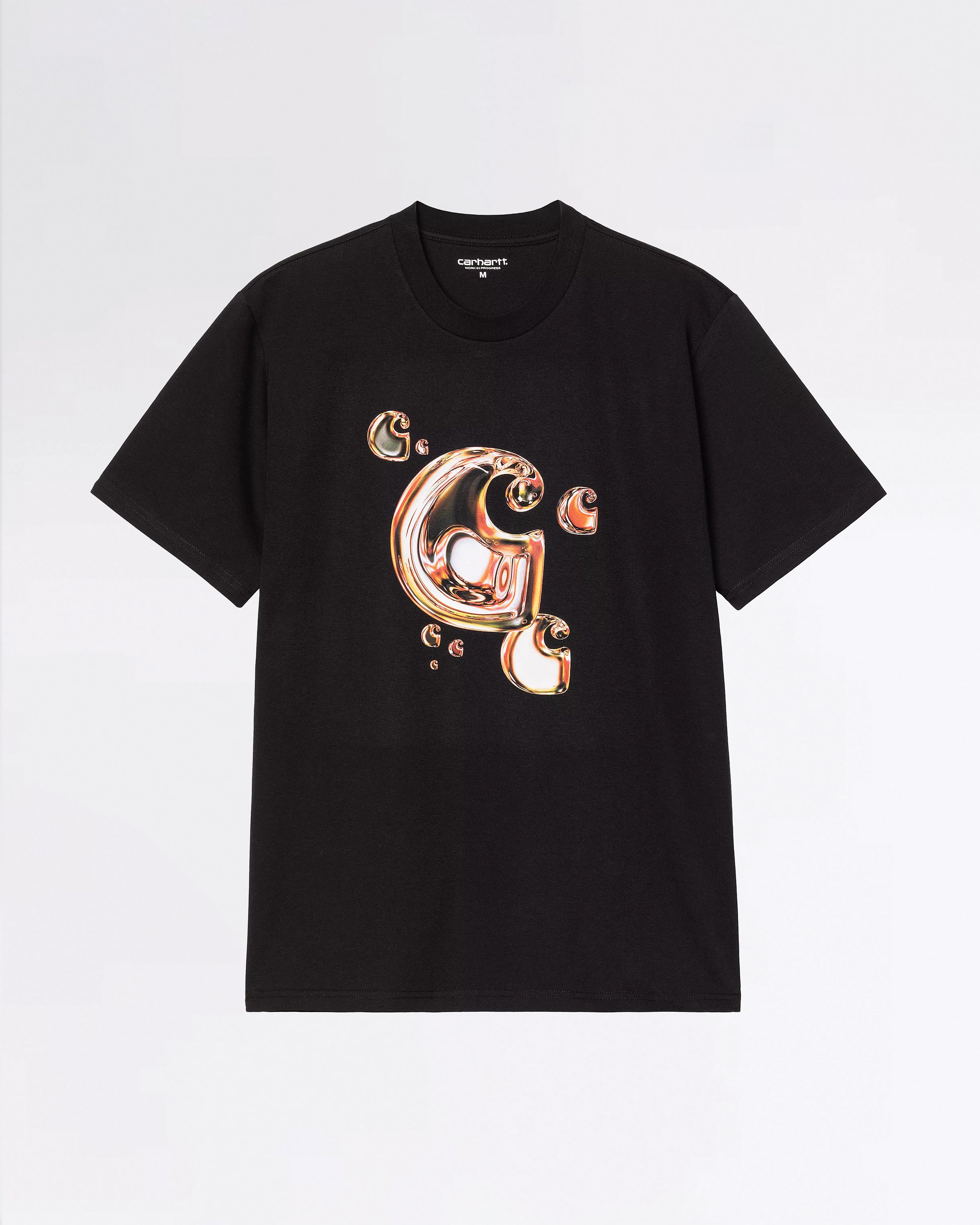 S/S SOLAR CHROME C-LOGO T-SHIRT BLACK
